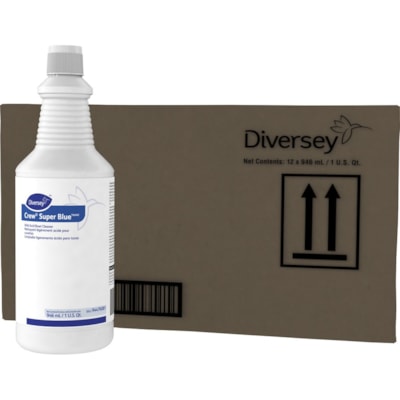 Diversey - Nettoyant pour cuvette Crew - Prêt à l'emploi - 2 lb (907,18 g) - Agrume Arôme - Biologique - Bleu Bouteille - 12 / Carton 946ML  12/CARTON 