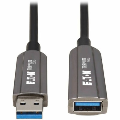 Tripp Lite series U330F-30M-G1 Fiber Optic Extension Data Transfer Cable - 98 ft (29.87 m) Fiber Optic Data Transfer Cable for Computer, Server, External Hard Drive, Surveillance Camera, Hub, Wall Charger, Home Theater System, Notebook - First End: 1 x USB 3.2 (Gen 1) Type A - Male - Second End: 1 x ATED FIBER BLK 30 M 