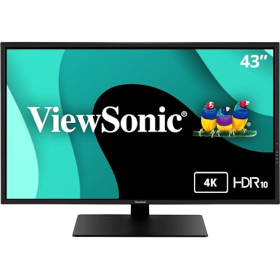 ViewSonic Entertainment VX4381-4K 43" Class 4K UHD LED Monitor - 16:9 - Black - 42.5" Viewable - Multi-domain Vertical Alignment (MVA) - LED Backlight - 3840 x 2160 - 1.07 Billion Colors - 450 cd/m² - 3 ms - 75 Hz Refresh Rate - Speakers - HDMI - DisplayPort - Mini DisplayPort - USB Hub  