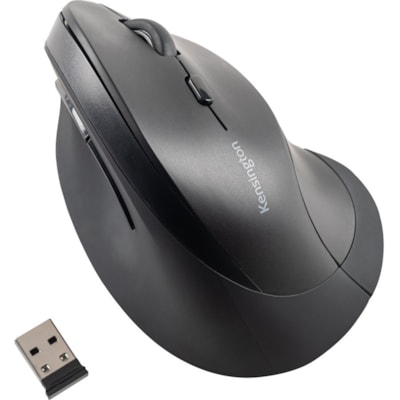 Kensington Vertical Wireless Mouse - Wireless - 2400 dpi - Scroll Wheel - 6 Button(s) BLACK 