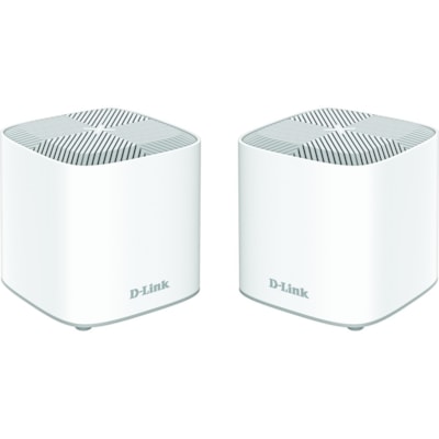 D-Link Covr COVR-X1862 Wi-Fi 6 IEEE 802.11ax Ethernet Wireless Router - 2.40 GHz ISM Band - 5 GHz UNII Band - 4 x Antenna(4 x Internal) - 230.40 MB/s Wireless Speed - 1 x Network Port - 1 x Broadband Port - Gigabit Ethernet - Desktop  WI-FI SYSTEM (2PK) 