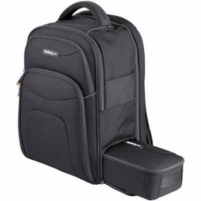 StarTech.com 15.6" Laptop Backpack w/ Removable Accessory Case, Professional IT Tech Backpack for Work/Travel/Commute, Nylon Computer Bag - 15.6in laptop backpack for work with padded compartments for notebook & tablet - Removable accessories case is stored in separate section at bottom of bag - Erg  CASE 