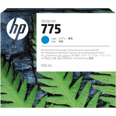 HP 775 Original Inkjet Ink Cartridge - Cyan Pack - Inkjet INAL INK CART 