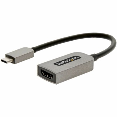 StarTech.com USB C to HDMI Adapter Dongle, 4K 60Hz, HDR10, USB-C to HDMI 2.0b Converter, USB Type-C DP Alt Mode to HDMI Monitor/Display - USB C to HDMI video adapter dongle w/ HDR10 - 4K 60Hz (3840x2160)/1080p/HBR3/18Gbps/2ch Audio/HDCP 2.2 - USB Type-C to HDMI adapter w/ EMI shielding - USB-C to HD HDR10 