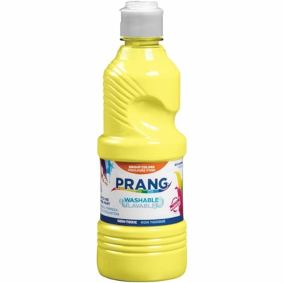 Prang Washable Tempera Paint - 473.18 mL - Yellow - 1 Each READY-TO-USE WASHABLE YELLOW  16OZ