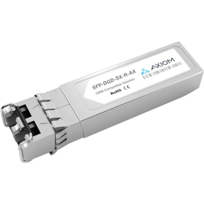 Axiom 1/2-Gbps Fibre Channel Shortwave SFP for MRV - SFP-DGD-SX-R - For Optical Network, Data Networking - 1 x LC 1000Base-SX Network - Optical Fiber - Multi-mode - Gigabit Ethernet - 1000Base-SX HORTWAVE SFP FOR MRV - SFP-DGD -SX-R
