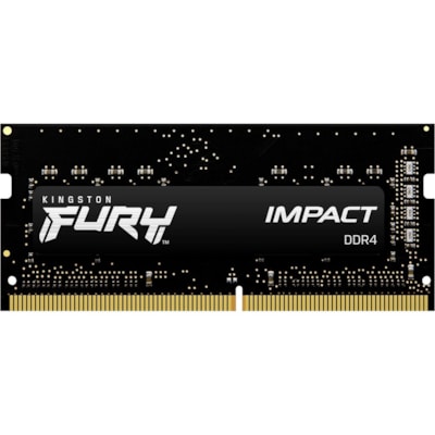 Kingston FURY Impact 16GB (2 x 8GB) DDR4 SDRAM Memory Kit - For Notebook, Mini PC - 16 GB (2 x 8GB) - DDR4-3200/PC4-25600 DDR4 SDRAM - 3200 MHz Single-rank Memory - CL20 - 1.20 V - Non-ECC - Unbuffered - 260-pin - SoDIMM - Lifetime Warranty  MEM 