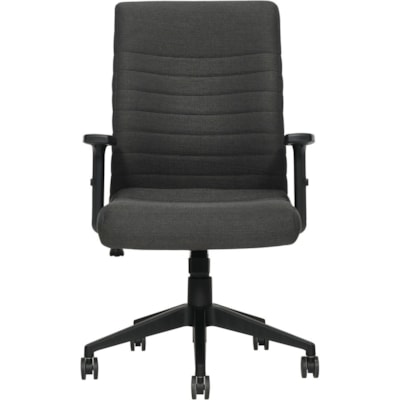 Offices To Go Carleton Management Chair High Back Dark Grey - High Back - Dark Gray - Textured Fabric - 1 Each BACK & SEAT  GRAPHITE FABRIC 