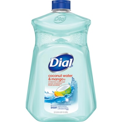 Dial - Recharge de savon liquide 2560676 - Eau de coco et mangue Arôme - 1,50 L - Main, Professionnel - Hydratant - Antibactérien - Sans parabène, Sans phtalate, Sans silicone, Parfumé - 1 chaque ANTIBACTÉRIEN EAU DE COCO ET MANGUE