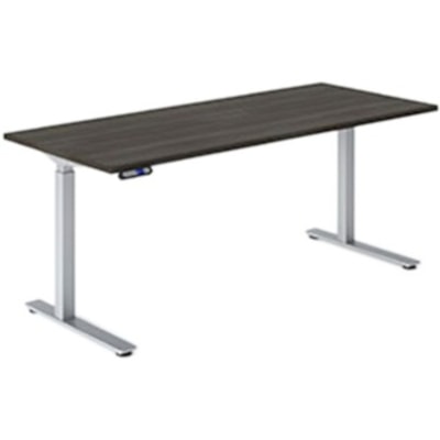 HDL 72" Rectangle Top - x 1" (25.40 mm) Thickness, 30" (762 mm) Width x 0.1" (3 mm) Thickness x 72" (1828.80 mm) Length Edge, 30" (762 mm) Width x 72" (1828.80 mm) Length - Material: Laminate - Finish: Gray Dusk GREY DUSK FINISH 72"W X 30"D
