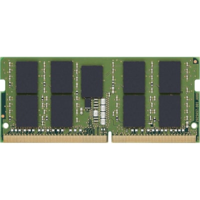 Kingston Server Premier 32GB DDR4 SDRAM Memory Module - For Server - 32 GB - DDR4-2666/PC4-21333 DDR4 SDRAM - 2666 MHz Dual-rank Memory - CL19 - 1.20 V - ECC - Unbuffered - 260-pin - SoDIMM - Lifetime Warranty  MEM 