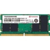 Transcend 32GB DDR5 SDRAM Memory Module - For Notebook, Desktop PC - 32 GB - DDR5-4800/PC5-38400 DDR5 SDRAM - 4800 MHz Dual-rank Memory - CL40 - 1.10 V - Unbuffered - 262-pin - SoDIMM MM 2RX8 2GX8 CL40 1.1V 