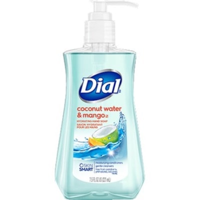 Dial Coconut Water Mango Hydrating Liquid Hand Soap - Coconut Water & Mango Scent - 221 mL - Hand - 1 Each 221ML  COCONUT WATER MANGO ANTIBACTERIAL HYDRATING
