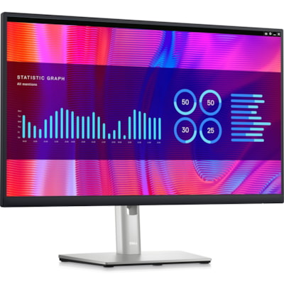 Dell P2423DE 24" Class QHD LCD Monitor - 16:9 - Black, Silver - 23.8" Viewable - In-plane Switching (IPS) Black Technology - WLED Backlight - 2560 x 1440 - 300 cd/m² - 5 ms - 75 Hz Refresh Rate - HDMI  MNTR 
