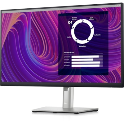Dell - Moniteur LCD P2423D 24 po Classe QHD - 16:9 - Noir, Argenté - 23,8 po Visible - Technologie In-Plane Switching (IPS) Noir - WLED Rétroéclairage - 2560 x 1440 - 300 cd/m² - 5 ms - 75 Hz Fréquence de rafraîchissement - HDMI  MNTR 