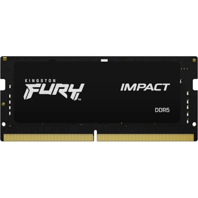 Kingston FURY Impact 32GB DDR5 SDRAM Memory Module - For Notebook - 32 GB (1 x 32GB) - DDR5-4800/PC5-38400 DDR5 SDRAM - 4800 MHz Dual-rank Memory - CL38 - 1.10 V - On-die ECC - Unbuffered - 262-pin - SoDIMM - Lifetime Warranty 8MEM 