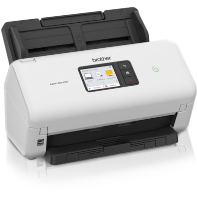 Brother ADS-3300W Sheetfed Scanner - 600 x 600 dpi Optical - 48-bit Color - 40 ppm (Mono) - 40 ppm (Color) - PC Free Scanning - Duplex Scanning - USB  