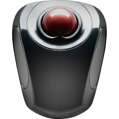 Kensington Orbit Trackball - Wireless - Radio Frequency - 2.40 GHz - Graphite, Ruby Red - USB - Scroll Ball - Symmetrical le Trackball 