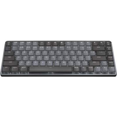 Logitech Master Series MX Mechanical Wireless Illuminated Performance Keyboard - Wireless Connectivity - Bluetooth - 32.81 ft (10000 mm) - ChromeOS - PC, Mac - Mechanical/MX Keyswitch - Graphite  WRLS 