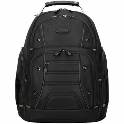 Targus Drifter TBB63805GL Carrying Case Rugged (Backpack) for 15" (381 mm) to 16" (406.40 mm) Notebook - Black  - Water Resistant Base, Moisture Resistant, Wear Resistant, Tear Resistant - Shoulder Strap - 20" (508 mm) Height x 17" (431.80 mm) Width x 5" (127 mm) Depth - 7.40 gal (28000 mL) Volume C  