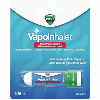 Vicks Vapoinhaler Nasal Decongestant - For Nasal Congestion - 0.20 mL - 24 / Box  