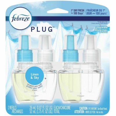 Febreze PLUG Linen & Sky - Liquid - 26 mL - Linen & Sky - 2 / Pack STARTER KIT & 26ML REFILL 