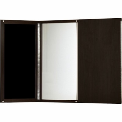Safco - Armoire de conférence Medina MNPBLDC - Magnétique, Punaisable, Biseauté, Stratifié - Frame Moka - hauteur de 48 po (1219,20 mm) x largeur de 48 po (1219,20 mm) x profondeur de 3,25 po (82,55 mm) - 1 chaque MEDINA MAYLINE MOKA