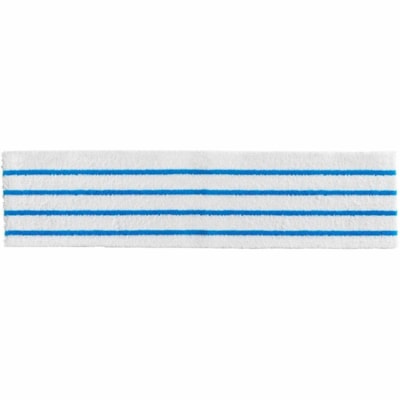 Rubbermaid Commercial HYGEN 18" Disposable Microfiber Pad - 4.75" (120.65 mm) Width x 19" (482.60 mm) Length - Disposable, Bacteria Resistant - MicroFiber, Polyester - White, Blue - 0.64 oz (18.14 g) - 50 / Pack 18" PAD 50 PADS