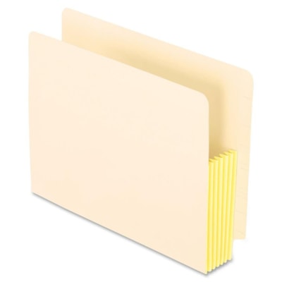 Esselte Letter File Pocket - 8 1/2" x 11" - 5 1/4" Expansion - Tyvek - Manila - 10 / Box 5.25IN EXPANSION 100% RECYCLED RIP PROOF GUSSET