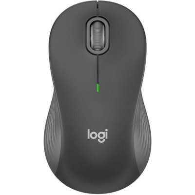 Logitech Signature M550 Mouse - Optical - Wireless - 32.81 ft (10000 mm) - Bluetooth - Graphite - USB - 4000 dpi - Scroll Wheel - 3 Button(s) - 3 Programmable Button(s) - Large Hand/Palm Size - 1 x AA Battery Supported - 1 / Each  