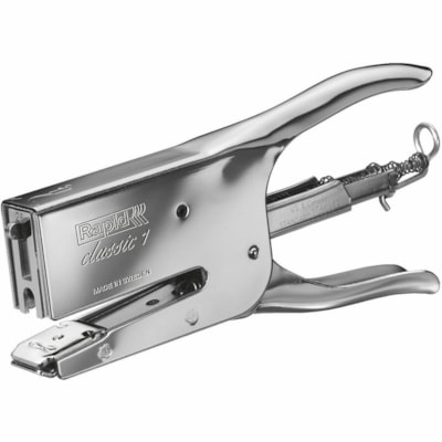 Rapid Classic K1 Plier Stapler - Staples Upto 50 Sheet - Staple Size: 1/4" (6.35 mm), 5/16" (7.94 mm) - Back Loading - Metal FULL STRIP USES UP TO 5/16 STAPLES 50 SHEET CAPACITY