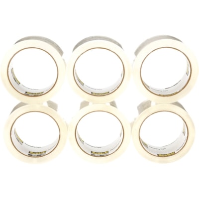 Scotch Packaging Tape - 54.7 yd (50 m) Length x 1.77" (45 mm) Width - Clear - 6 / Pack 48 MM X 50 M  TRANSPARENT 