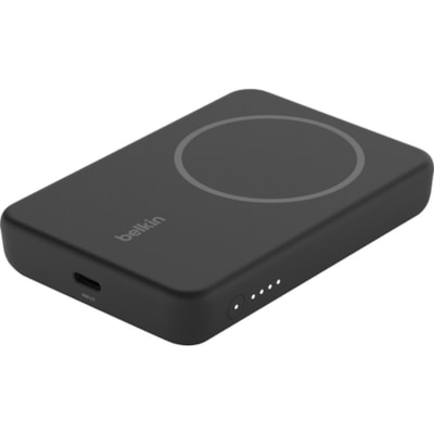 Belkin BoostCharge Magnetic Wireless Power Bank 5K + Stand - For iPhone 13 Pro, iPhone 12 - 5000 mAh - Black  