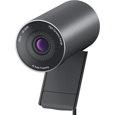 Dell WB5023 Webcam - 60 fps - USB 2.0 Type A - 2560 x 1440 Video - CMOS Sensor - Auto-focus - 78° Angle - 4x Digital Zoom - Microphone - Display Screen, Computer, Monitor  PERP 