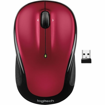 Logitech M325S Mouse - Wireless - Red - 1 Each  