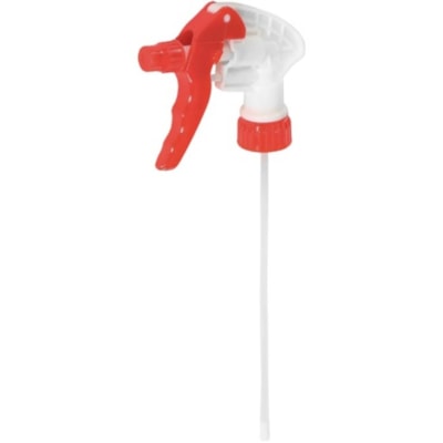 Globe Trigger Sprayer - 8 Inch Tube - Red - Polypropylene - 1 3 FINGER TRIGGER LEAK PROOF SPRAY HEAD