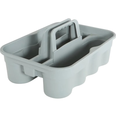 Globe Carry Caddy - Large - 2 lb (907.18 g) Load Capacity - 15.2" (385.06 mm) Length x 13.2" (335.03 mm) Width x 6.7" (169.93 mm) Height - Gray - 20 Pack HEAVY-DUTY  FITS CLEANING CART HOLD UP TO 8 32OZ SPRAYBOTTLES
