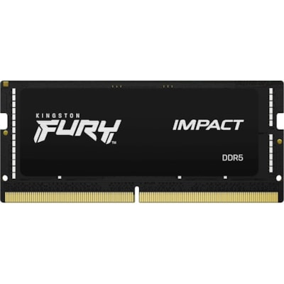 Kingston FURY Impact 64GB (2 x 32GB)DDR5 SDRAM Memory Kit - For Notebook, Computer - 64 GB (2 x 32GB) - DDR5-5600/PC5-44800 DDR5 SDRAM - 5600 MHz Dual-rank Memory - CL40 - 1.10 V - Non-ECC - Unbuffered - 262-pin - SoDIMM - Lifetime Warranty 40 SODIMM (KIT OF 2) FURY IMPA CT PNP