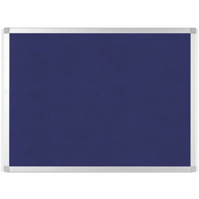Merangue - BABILLARD EN FEUTRE BLEU AYDA FA03439214 - hauteur de la planche 24 po (609,60 mm) x largeur de la planche 36 po (914,40 mm) x profondeur de 0,50 po (12,70 mm) - Surface Bleu Feutre, Tissu - Auto-guérissant, Résistants, Résistant - Frame Argenté Aluminium - 1 / 24 PO X 36 PO CADRE EN ALUMINIUM