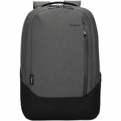 Targus Cypress Hero TBB94104GL Carrying Case (Backpack) for 15.6" (396.24 mm) Apple Notebook - Gray - Water Resistant - Woven Fabric, Foam Body - Shoulder Strap, Trolley Strap, Handle - 19.69" (500.13 mm) Height x 12.01" (305.05 mm) Width x 5.30" (134.62 mm) Depth - 5.81 gal (22000 mL) Volume Capaci  