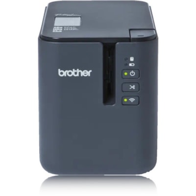 Brother PT-P900Wc Desktop Thermal Transfer Printer - Monochrome - Label Print - USB - Serial - Wireless LAN - With Cutter - 1.26" Print Width - 2.36 in/s (60 mm/s) Mono - 360 dpi - 1.42" (36 mm) Label Width x 39.37" (1000 mm) Label Length - ESC/P, Raster Emulation - Automatic Cutting - For PC, Mac 360 DPI PRINT RESOLUTION TZE LABEL TAPES UP TO 36 MM