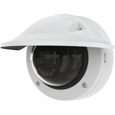 AXIS P3265-LVE-3 2 Megapixel Outdoor Full HD Network Camera - Color - Dome - White  - 130 ft (39.62 m) Infrared Night Vision - H.264B (MPEG-4 Part 10/AVC), H.264M (MPEG-4 Part 10/AVC), H.264H (MPEG-4 Part 10/AVC), H.265 (MPEG-H Part 2/HEVC), Motion JPEG, Zipstream, H.265, H.264 - 1920 x 1080 - 3.4 m  PERP 