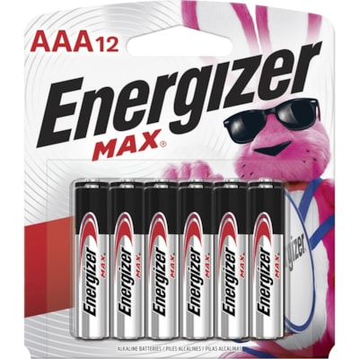 Energizer MAX Alkaline AAA Batteries, 12 Pack - For Multipurpose, Digital Camera, Toy - AAA - 12 / Pack ALKALINE  1.5 VOLT MERCURY FREE 99.8%