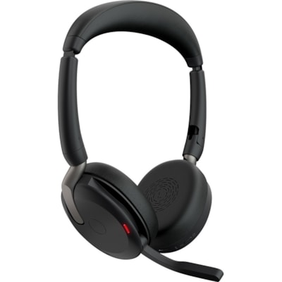 Jabra Evolve2 65 Flex Headset - Stereo - Wireless - Bluetooth - 98.4 ft (30 m) - 20 Hz to 20 kHz - On-ear - Binaural - Supra-aural - MEMS Technology, Noise Cancelling Microphone - Noise Canceling  