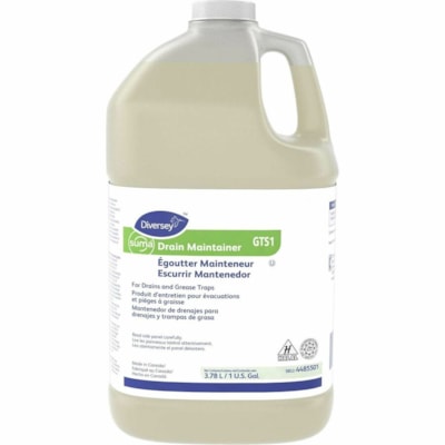 Suma Drain Maintainer GTS1 - Ready-To-Use/Concentrate - 3.79 L - 8.5 pH - Kosher, Odor-free, Non-toxic, Non-corrosive, Caustic-free, Fragrance-free - Green - 4 Pack 3.78L  CASE OF 4 