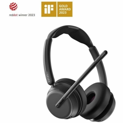 EPOS IMPACT 1060 Headset - Stereo - Wireless - Bluetooth - On-ear - Binaural - Circumaural - Noise Canceling - Black 60 ANC 