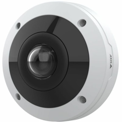 AXIS M4318-PLR 12 Megapixel Outdoor 4K Network Camera - Color - Fisheye - White  - 49.21 ft (15 m) Infrared Night Vision - H.264M (MPEG-4 Part 10/AVC), H.264H (MPEG-4 Part 10/AVC), Motion JPEG, Zipstream, H.264M, H.264H, H.265 - 3840 x 2160 - 1.2 mm (0.05") Fixed Lens - 30 fps - CMOS - Fast Ethernet  PERP 