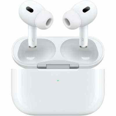 Apple AirPods Pro (2nd generation) with MagSafe Case (USB-C) - Siri - Stereo - True Wireless - Bluetooth - Earbud - Binaural - In-ear - Noise Cancelling Microphone - Noise Canceling - White  WRLS 