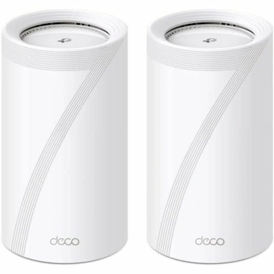 TP-Link Deco BE85 BE22000 Wi-Fi 7 IEEE 802.11be Ethernet Wireless Router - Tri Band - 2.40 GHz ISM Band - 6 GHz UNII Band - 8 x Antenna(8 x Internal) - 2.63 GB/s Wireless Speed - 2 x Network Port - 2 x Broadband Port - USB - 10 Gigabit Ethernet - VPN Supported 7WRLS 