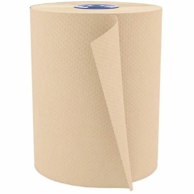 Cascades PRO Roll Towels for Tandem - 1 Ply - Natural - Fiber, Paper - 12 / Carton 12/CASE  600 FEET  NATURAL 
